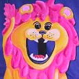 Lion Bean Bag Toss Carnival Game