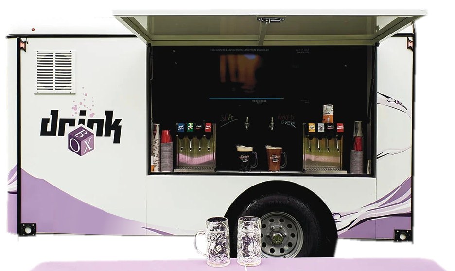 Portable Drinks Dispenser Trailer Rental in Toronto, Mississauga, Hamilton, Ottawa Ontario